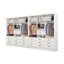 Ver imagem 3 de Closet Casal Duplo Sevilha Premium 18 Gavetas Carioca Móveis