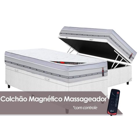 Colchão Castor GoldStar Magnétic c/ Mass+Baú 88x188