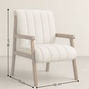 Ver imagem 3 de Poltrona Conceito Belga Bouclé Premium - Bege