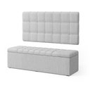 Ver imagem 2 de Kit Painel Rana 140 e Calçadeira Alpha Linho Aradecor