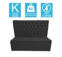Ver imagem 4 de Kit Baú Recamier + Cabeceira Box Shop King Suede Preto