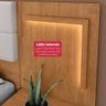 Cabeceira Box 1,60 Easy Glow Tecido Corano Bege com Led Amendoa Clean - 7