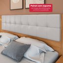 Ver mais imagens de Cabeceira Box 1,60 Easy Glow Tecido Corano Bege com Led Amendoa Clean