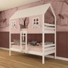 Beliche Casinha Encantada Madeira Maciça Rosa/ Branco Megamobilia - 1
