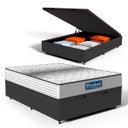 Ver imagem 1 de Cama Box Baú com Colchão de Molas Ensacadas Double Face Essence Probel Casal 138cm