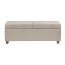 Ver imagem 2 de Recamier Bau Paris 1,20m Linho Bege - Clique Decorações