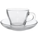 Ver imagem 2 de Xicara de Vidro Egipcio Marocco - Conjunto 6 Xicaras e 6 Pires - Chá e Cafe - 90ml