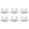 Xicara de Vidro Egipcio Marocco - Conjunto 6 Xicaras e 6 Pires - Chá e Cafe - 90ml - 1