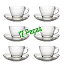 Ver imagem 3 de Xicara de Vidro Egipcio Marocco - Conjunto 6 Xicaras e 6 Pires - Chá e Cafe - 90ml