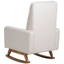 Ver imagem 7 de Poltrona de Amamentação com Balanço Base Nina Noah D02 Bouclê Off White B-114 - Lyam Decor
