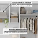 Ver imagem 6 de Quarto Modulado Queen com Guarda-roupas Maleiro e Cabeceira Alpes Master Luciane Móveis