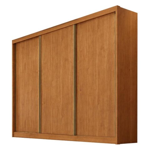 Guarda Roupa Casal Lôgan Plus 3 Portas 8 Gavetas Cinamomo - Novo Horizonte
