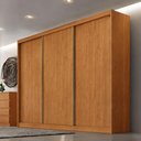 Ver imagem 4 de Guarda Roupa Casal Lôgan Plus 3 Portas 8 Gavetas Cinamomo - Novo Horizonte