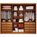 Ver imagem 3 de Guarda Roupa Casal Lôgan Plus 3 Portas 8 Gavetas Cinamomo - Novo Horizonte