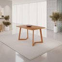 Ver imagem 3 de Mesa de Jantar Fineza Canto Copo 6 Lugares Retangular MDF 120x80cm JCM Movelaria 120cm