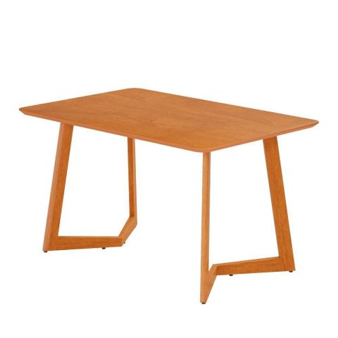 Mesa de Jantar Fineza Canto Copo 6 Lugares Retangular MDF 120x80cm JCM Movelaria 120cm