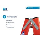 Ver imagem 2 de Escada em Fibra Tesoura Dupla 10 Degraus 3,00m WBertolo