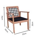 Ver imagem 5 de Conjunto Sofá, 2 Poltronas e Mesinha Madeira Maciça Corda Náutica