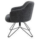 Ver imagem 2 de 2 Poltronas Base Orby Fixa Jade C-469 Linho Mescla Domi