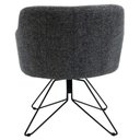 Ver imagem 4 de 2 Poltronas Base Orby Fixa Jade C-469 Linho Mescla Domi
