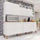 Ver imagem 1 de Cozinha Compacta 100% MDF 8 Portas 2 Gavetas Millena Yescasa