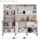 Ver imagem 5 de Cozinha Compacta 100% MDF 8 Portas 2 Gavetas Millena Yescasa