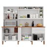 Cozinha Compacta 100% MDF 8 Portas 2 Gavetas Millena Yescasa - 4