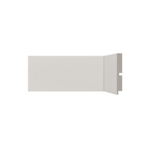 Rodapé Poliestireno Santa Luzia 454 Liso Fendi 100 X 13mm Br 2,40m - Única Único