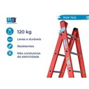 Ver imagem 3 de Escada em Fibra Tesoura Extensível 7x12 Degraus 2,20x3,80m Wbertolo