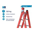 Ver imagem 3 de Escada em Fibra Tesoura Extensível 7x12 Degraus 2,20x3,80m WBertolo