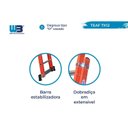 Ver imagem 2 de Escada em Fibra Tesoura Extensível 7x12 Degraus 2,20x3,80m WBertolo