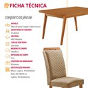 Ver imagem 7 de Mesa de Jantar Copper 120cm Tampo MDF Laminado Canto Copo e 4 Cadeiras Lorena