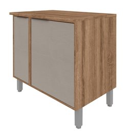 Balcão Armário Gaveta Porta Temperos Condimentos 1 Prateleira Cozinha Multiuso Marrom Madeira - 2