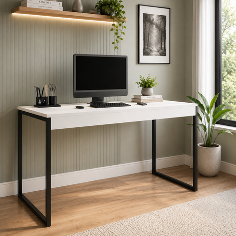 Mesa para Escritório Moderna Diretor 1,50 - Branco