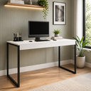 Ver imagem 1 de Mesa para Escritório Moderna Diretor 1,50 - Branco