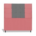 Ver imagem 1 de Cabeceira Estofada Box Casal Encosto para Cama Maveric 144x126 Composê Rosa/cinza
