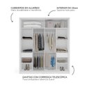 Ver imagem 6 de Guarda-Roupa 2 Portas de Correr Madri Branco