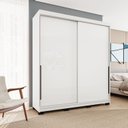 Ver imagem 1 de Guarda-Roupa 2 Portas de Correr Madri Branco