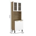 Ver imagem 2 de Cozinha Compacta Mdp com Vidro 6 Portas Axé Bertolini