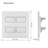 Conjunto 4 Interruptores Simples Separado 4x4 Infiniti Cor:branco - 3