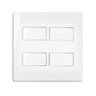 Conjunto 4 Interruptores Simples Separado 4x4 Infiniti Cor:branco - 2