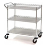Carrinho Multiuso em Aço com Rodas Padaria Restaurante Hotel - 1