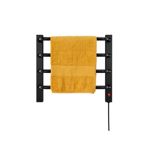 Aquecedor Toalhas Térmico Preto Mini Pequeno 110v Esquerdo