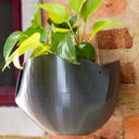 Ver imagem 2 de Vaso de planta suspenso Cumbuca - com dispenser - Cinza Chumbo