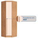 Ver mais imagens de Guarda Roupa de Canto Oblíquo Modulado 1 Porta Cedro e Blush Line Infinity