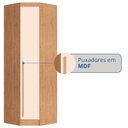 Ver mais imagens de Guarda Roupa de Canto Oblíquo Modulado 1 Porta Cedro e Blush Line Infinity Marrom