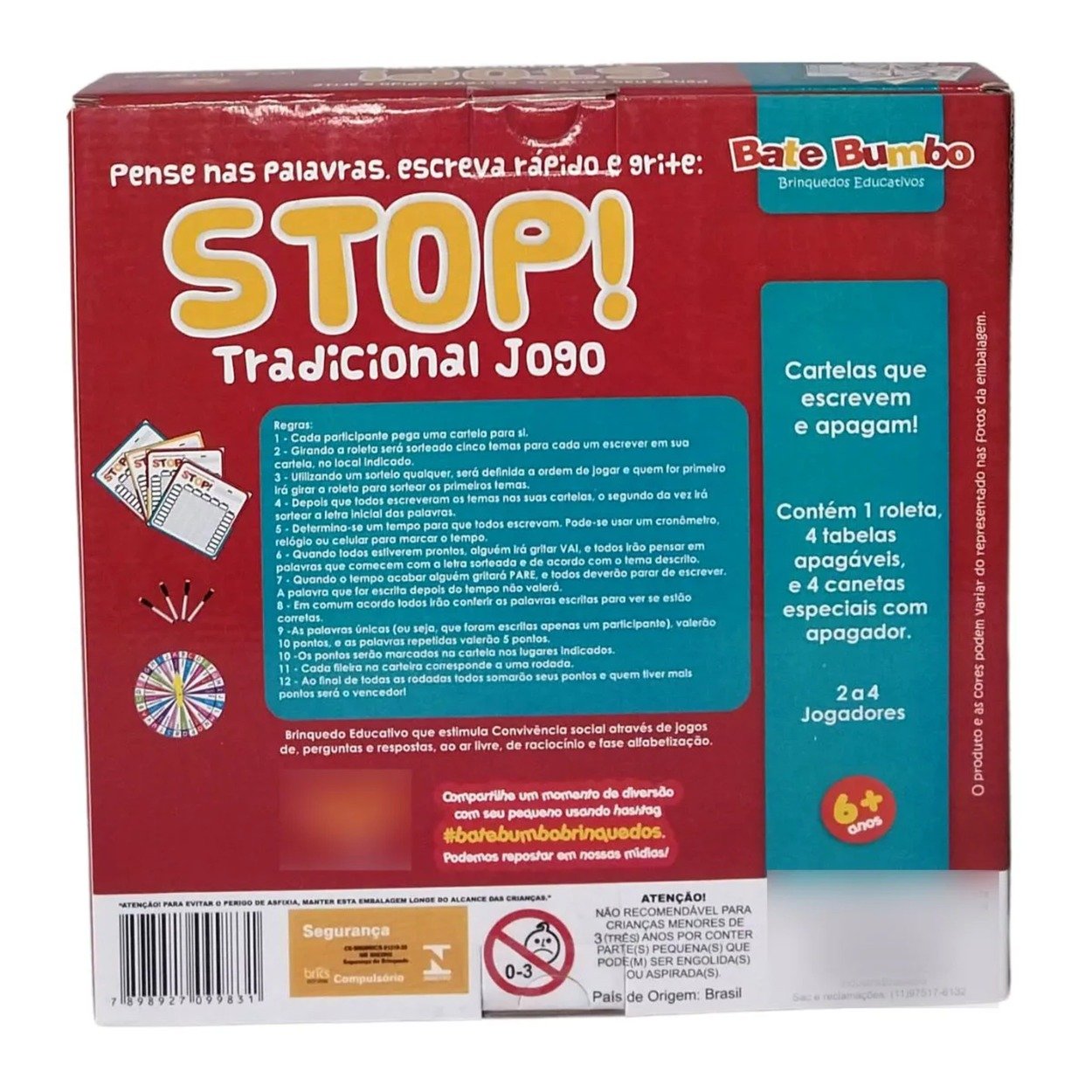 Tradicional Jogo do Stop - 5