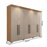 Guarda-roupa Casal Hollywood 6 Portas 2 Gavetas Marrocos/off White - Panorama Móveis - 6