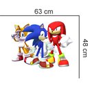 Ver imagem 2 de Adesivo de Parede Infantil Sonic Mod03:63 X 48 Cm