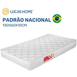 Colchão de Berço D18 One Face Lucas Home Baby Liso 60x130x10cm - 2
